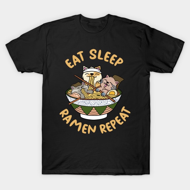 Eat Sleep Ramen Repeat T-Shirt by teweshirt